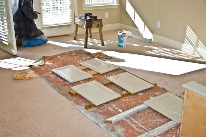 Kitchen Cabinet Staining