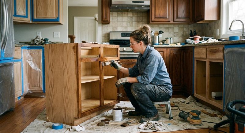 Kitchen Cupboard Refinishing in Terre Haute, IN