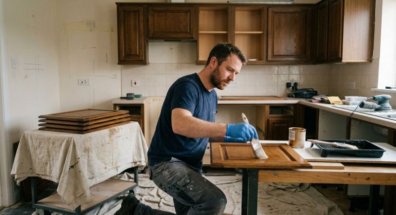 Oak Cabinet Refinishing in Lafayette, IN